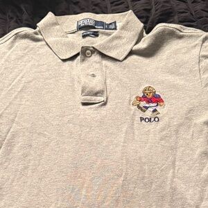 Polo by Ralph Lauren Gray Shirt w/Bear logo